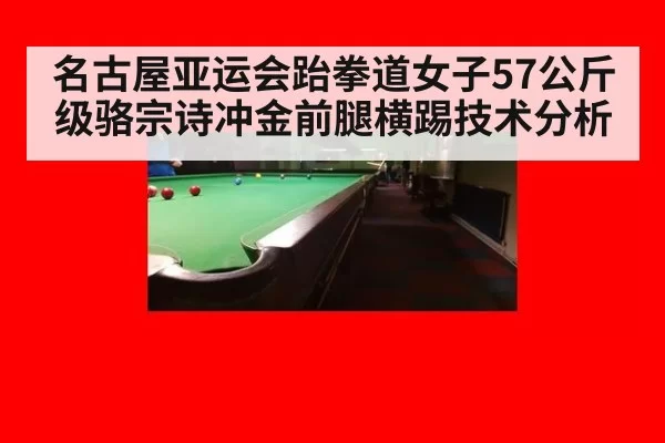 名古屋亚运会跆拳道女子57公斤级骆宗诗冲金前腿横踢技术分析